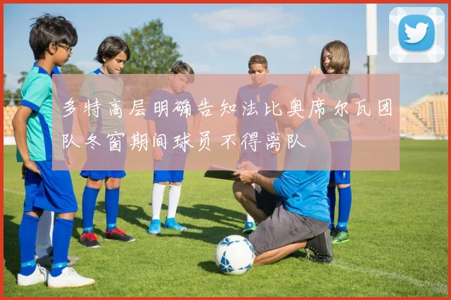 多特高层明确告知法比奥席尔瓦团队冬窗期间球员不得离队